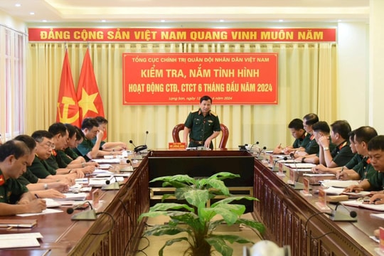 Kiểm tra công tác chính trị tại Bộ Chỉ huy Quân sự tỉnh Lạng Sơn