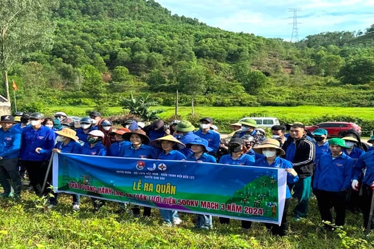 Tuổi trẻ Nghệ An chung sức đưa Dự án đường dây 500kV mạch 3 về đích