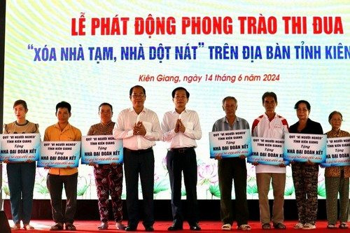 Kiên Giang: Phát động xây dựng 780 căn nhà tặng cho hộ nghèo
