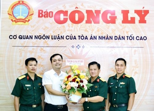 Tăng cường phối hợp thông tin tuyên truyền giữa Báo Công lý và Tòa án quân sự Quân khu 9