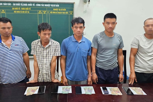Bắt giữ 5 đối tượng đánh bạc bằng hình thức chọi trâu