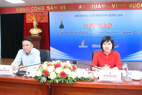 165 tác phẩm vào chung khảo Giải Báo chí Quốc gia lần thứ XVIII