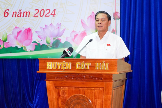 Lãnh đạo TP. Hải Phòng tiếp xúc cử tri các quận, huyện
