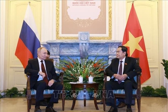 Chủ tịch Quốc hội Trần Thanh Mẫn hội kiến Tổng thống Liên bang Nga Vladimir Putin