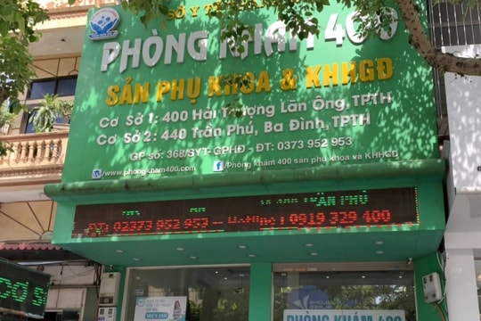 Xử phạt Phòng khám 400 vì hành vi kinh doanh hàng hoá nhập lậu