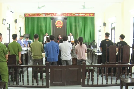 Tuyên án các đối tượng chống người thi hành công vụ ở Nghi Sơn