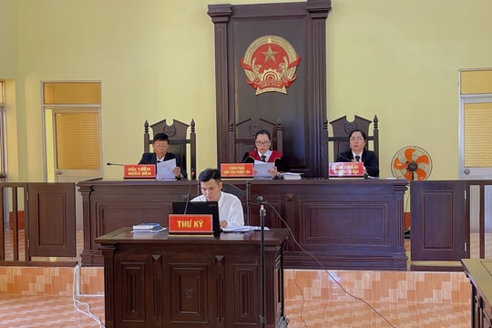 TAND huyện Đông Hải tổ chức phiên tòa rút kinh nghiệm 4 vụ án hình sự