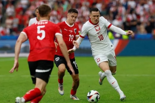 Euro 2024: Ba Lan bị loại sớm sau trận thua trước ĐT Áo