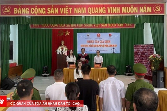 Quảng Trị: Tuyên truyền pháp luật về phòng chống ma túy qua phiên tòa giả định