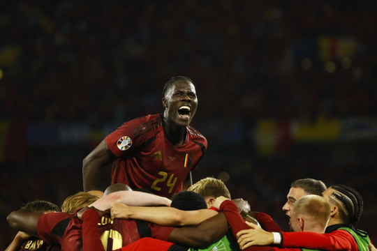 Euro 2024: Tuyển Bỉ cải thiện vị trí trên bảng xếp hạng