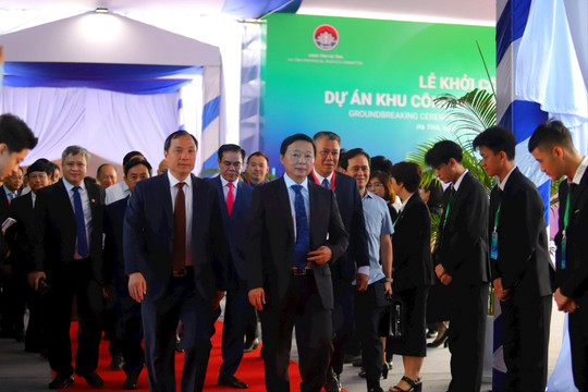 Phó Thủ tướng Trần Hồng Hà dự lễ khởi công Dự án VSIP Hà Tĩnh