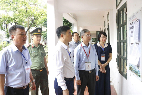 Thái Bình: Kiểm tra công tác tổ chức kỳ thi tốt nghiệp THPT năm 2024
