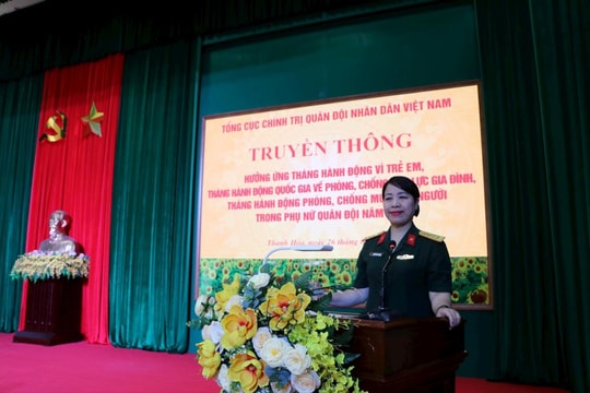 Phụ nữ Quân đội hưởng ứng Tháng hành động phòng, chống mua bán người