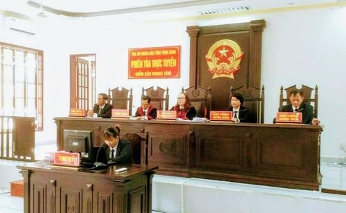 TAND tỉnh Vĩnh Long xét xử trực tuyến rút kinh nghiệm vụ án hình sự