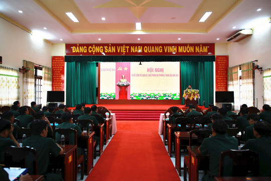 Sơ kết công tác quân sự, quốc phòng địa phương 6 tháng đầu năm 2024