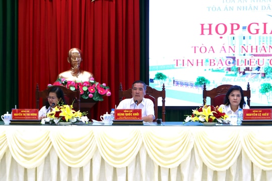 TAND tỉnh Bạc Liêu: Giao ban công tác 9 tháng đầu năm 2024