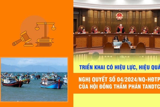 Triển khai có hiệu lực, hiệu quả Nghị quyết số 04/2024/NQ-HĐTP của Hội đồng Thẩm phán TANDTC