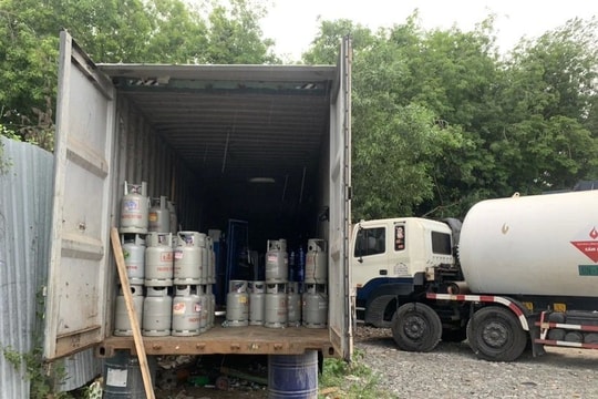Phát hiện cơ sở sang chiết gas trái phép
