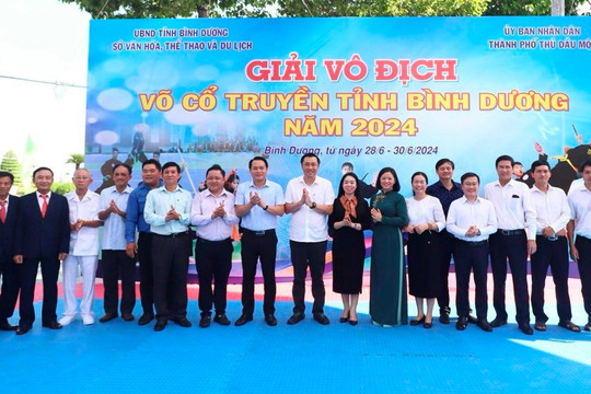Bình Dương Khai mạc giải Vô địch Võ Cổ truyền năm 2024
