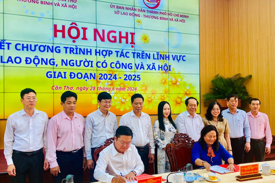 TP.HCM và TP.Cần Thơ tăng cường hợp tác trên lĩnh vực Lao động và người có công