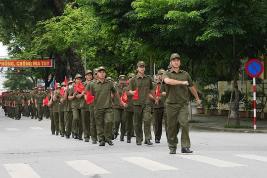 Cao Bằng: Ra mắt lực lượng tham gia bảo vệ an ninh, trật tự ở cơ sở