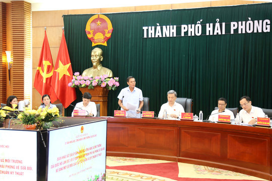 Ủy ban Khoa học, Công nghệ và Môi trường làm việc với TP. Hải Phòng