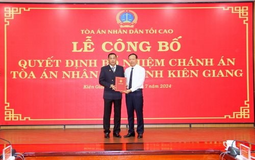 TAND tỉnh Kiên Giang có tân Chánh án
