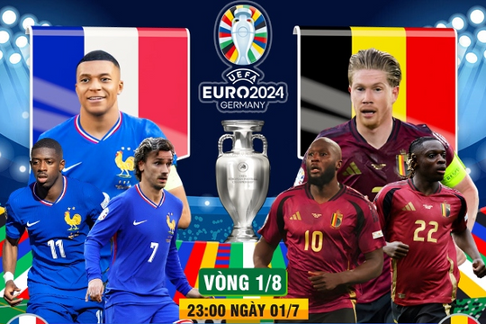 Nhận định trận đấu giữa Pháp và Bỉ: Tấm vé đi tiếp nằm trong tay Mbappe và Lukaku