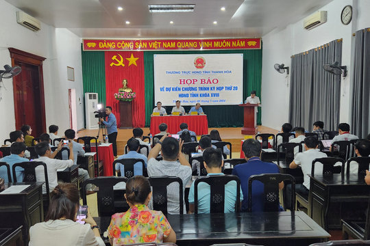 Thanh Hóa tổ chức họp báo thông tin về Kỳ họp thứ 20, HĐND tỉnh khóa XVIII