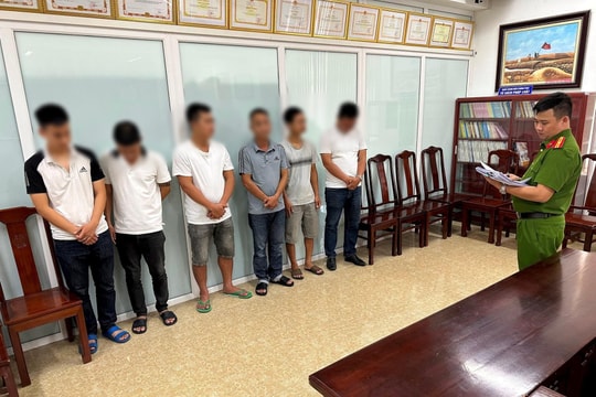 Tạm giữ 6 đối tượng trong đường dây đánh bạc 98,2 tỷ đồng