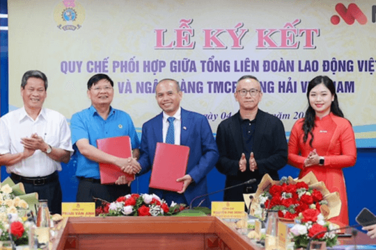 MSB và Tổng Liên đoàn Lao động Việt Nam ký kết quy chế phối hợp