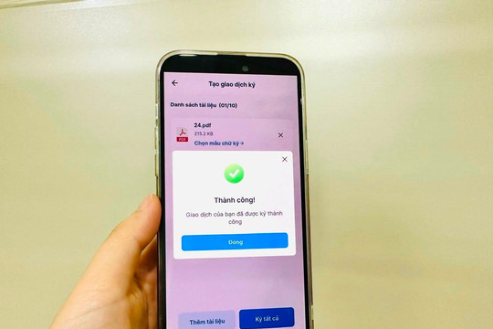 Chữ ký số góp phần đảm bảo xác thực an toàn các giao dịch tài chính, ngân hàng