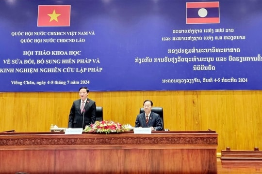 Việt Nam- Lào: Chia sẻ kinh nghiệm nghiên cứu khoa học lập pháp