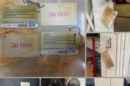 Công an TP.HCM khuyến cáo về thẻ lạ chứa mã QR treo ở cửa, xe máy