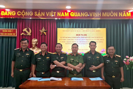 Ký kết Kế hoạch hiệp đồng phối hợp trong xử lý tình huống khiếu kiện đông người