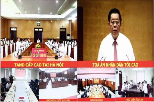 Tòa án Tối cao trực tuyến với Hội nghị quán triệt của Đảng