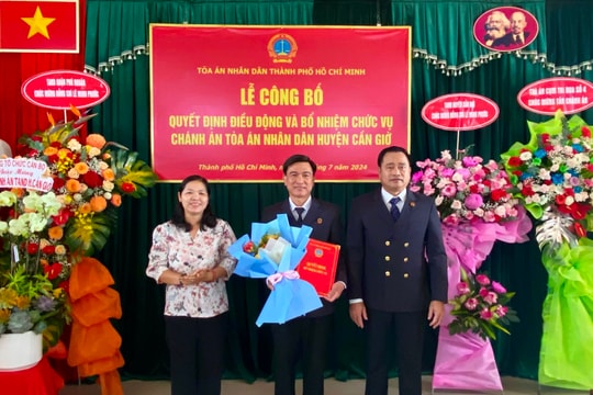 Điều động và bổ nhiệm chức vụ Chánh án TAND huyện Cần Giờ