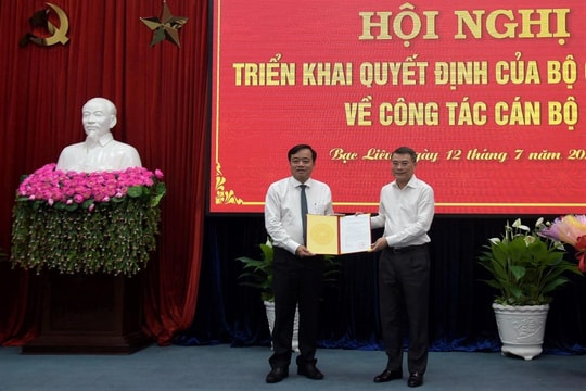 Điều động Chủ tịch UBND tỉnh Cà Mau làm Phó Bí thư Tỉnh ủy Bạc Liêu