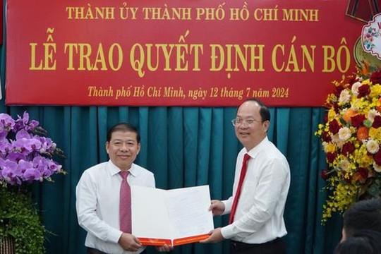 TP.HCM: Bổ nhiệm ông Nguyễn Thanh Sang làm Phó Trưởng Ban Nội chính Thành ủy