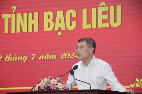 Trưởng Ban Tổ chức Trung ương làm việc với tỉnh Bạc Liêu