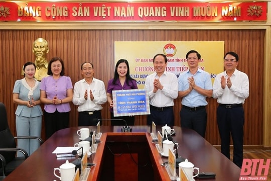 TP. Hải Phòng tặng tỉnh Thanh Hóa 10 căn nhà tình nghĩa