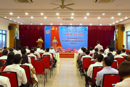 Hội nghị tập huấn nghiệp vụ Hội thẩm TAND hai cấp tỉnh TT-Huế năm 2024