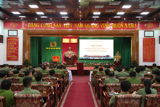 Công an tỉnh TT-Huế: Hội nghị sơ kết công tác 6 tháng đầu năm 2024