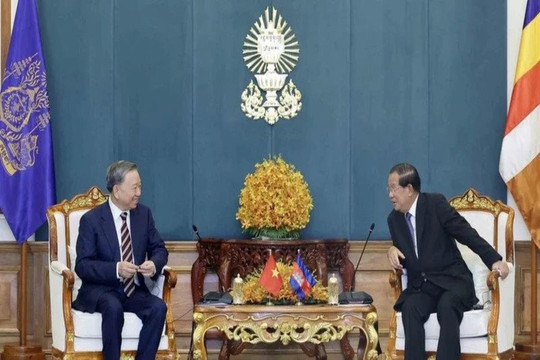 Chủ tịch nước Tô Lâm hội đàm với Chủ tịch Đảng Nhân dân Campuchia, Chủ tịch Thượng viện Campuchia