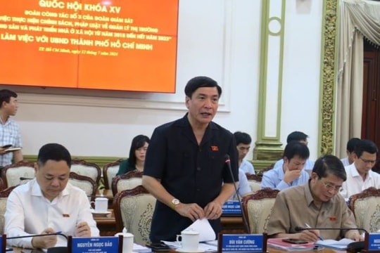 Đoàn giám sát của Quốc hội làm việc với TP.HCM về thực hiện chính sách quản lý thị trường bất động sản