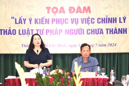 Tọa đàm lấy ý kiến Dự thảo Luật Tư pháp người chưa thành niên