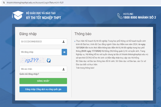 Cách tra cứu điểm thi tốt nghiệp THPT