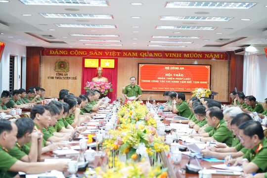 Hội thảo hoàn thiện pháp luật trong công tác thi hành tạm giữ, tạm giam