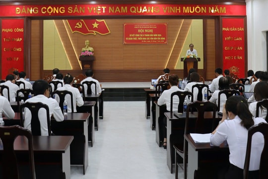 Hội nghị sơ kết công tác Đảng TAND tỉnh Cà Mau 6 tháng đầu năm 2024