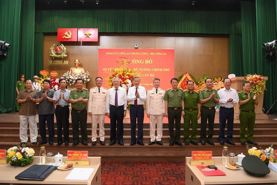 Công bố quyết định bổ nhiệm hai Thứ trưởng Bộ Công an